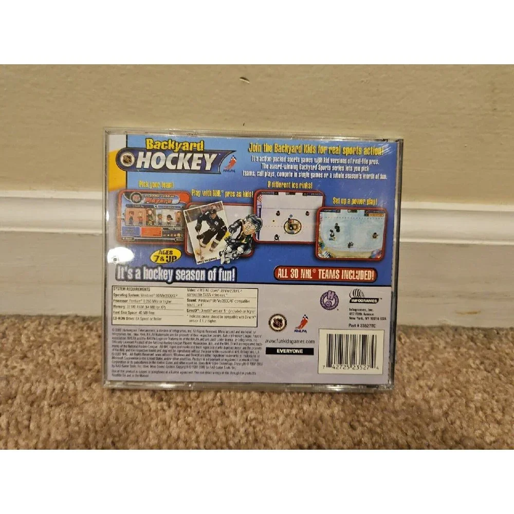 Backyard Hockey PC Game Windows Only (Humongous, 2002) Mike Modano NHL